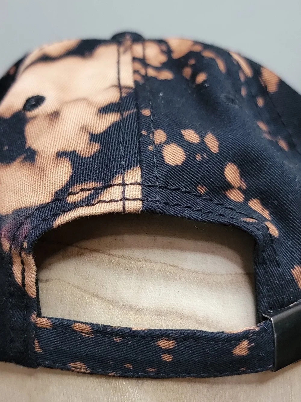 Acid Dyed Wu-Tang Adjustable Dad Hat - 100% Cotton - One Size Fits All - Black